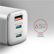 AXAGON GaN wallcharger 3x port (USB-A + 2x USB-C)