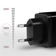 AXAGON Dual wallcharger 240V/2x USB port QC3.0/AFC/FCP and 5V-1.2A