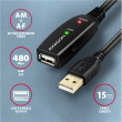 AXAGON USB repeater cable