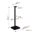 Vogels Floor stand | SFS 4133 Sonos speaker stand for Era 300 | Maximum weight (capacity) 4.5 kg | B