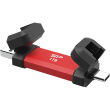 Silicon Power DS72 | 1000 GB | USB Type-A/USB Type-C 3.2 Gen 2 | Red