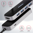 AXAGON SuperSpeed USB-C Combo 6in1 Hub | HMC-6H4A