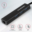 AXAGON SuperSpeed USB-A Hub and Gigabit LAN | HMA-GL3A