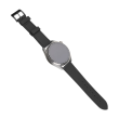 Fixed | Leather Strap with Quick Release 22mm for Smartwatch | Black