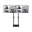 Neomounts Floor stand | ADM-875BL2 Dual screen adapter | Adjustable Height | 42-65 " | Maximum weigh