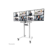 Neomounts Floor stand | ADM-875WH2 Dual screen adapter | Adjustable Height | 42-65 " | Maximum weigh