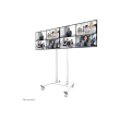 Neomounts Floor stand | ADM-875WH2 Dual screen adapter | Adjustable Height | 42-65 " | Maximum weigh