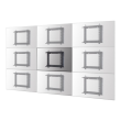 Neomounts Wall mount | WL95-800BL1 Videowall wall mount | 42-70 " | Maximum weight (capacity) 35 kg 
