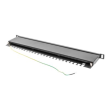 Lanberg | Patch panel 24 port 0.5U 19" CAT.5E FTP with cable organizer shielded | PPS5-0024-B