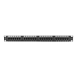 Lanberg | Patch Panel 24 port 1U 19" CAT.6 UTP | PPU6-1024-B | Black