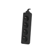 Power strip 1m 4x outlets for UPS system | PS0-04E-0100-IEC-BK | Sockets quantity 4