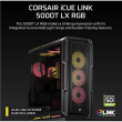 Corsair PC Case | iCUE LINK 5000T LX RGB | Black | Mid-Tower | Power supply included No