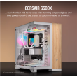 Corsair Dual Chamber PC Case | 6500X | White/Bamboo wood | Mid Tower | Power supply included No