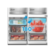 Midea Refrigerator | MDRB548MME46 | Energy efficiency class E | Free standing | Combi | Height 186 c