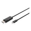 Digitus | Bi-Directional Adapter Cable 2 m | AK-300334-020-S | USB Type C to DisplayPort