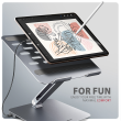 AXAGON Desk Mount | HMC-STND USB-C 5Gbps Stand and Hub 7in1 | Adjustable Height