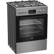 BEKO Cooker | FBMA61330GXDT | Hob type Gas | Oven type Electric | Stainless Steel | Width 60 cm | Gr