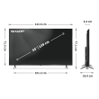Sharp | 55HP5265E | 55 | Smart TV | Google TV | UHD | Black