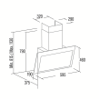 CATA Hood | THALASSA PRO 60 GWH | Wall mounted | Energy efficiency class A+++ | Width 60 cm | 842 m³