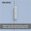 Sony Earbuds | IER‑EX15C | Wired | In-ear | Microphone | White