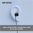 Sony Earbuds | IER‑EX15C | Wired | In-ear | Microphone | Blue