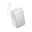 Anker Nano Power Bank 45W with Built-In Retractable USB-C Cable | A1638H21 | 10000 mAh | White