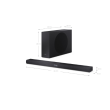 Sharp 2.1ch Ultra-slim Dolby Atmos/DTS Virtual: X Soundbar with Wireless Subwoofer | HT-SBW320 | 360