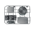 INDESIT Dishwasher | IN2ID10CS80 | Built-in | Width 44.8 cm | Number of place settings 10 | Number o