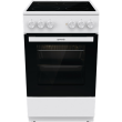 Gorenje Cooker | GEC5A21WG-B | Hob type Electric | Oven type Electric | White | Width 50 cm | Grilli
