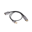 Lanberg HDMI (M) to Displayport (F) Adapter 4K on cable 20cm