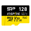 Silicon Power Memory card with adapter | Inspire | 128 GB | microSDXC | Flash memory class C10