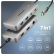 AXAGON USB-C 10Gbps DUAL 4K DISPLAY 7in1 hub | HMC-CUB83X2
