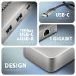 AXAGON USB-C 10Gbps DUAL 4K DISPLAY 7in1 hub | HMC-CUB83X2