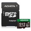 MEMORY MICRO SDXC 512GB UHS-I/UD512GUI3V30A2SP-RA1 ADATA