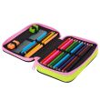 Double decker school pencil case with equipment CoolPack Jumper 2 PANDA GANG