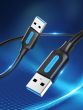 CABLE USB3.0 MALE TO MALE/2M BLACK CONBH VENTION