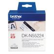 Brother DK-N55224 (DKN55224) Non-Adhesive Paper Tape, Black on White, 54mm 30.5m