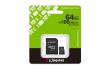 MEMORY MICRO SDXC 64GB UHS-I/W/ADAPTER SDCS3/64GB KINGSTON