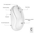 MOUSE BLUETH OPTICAL M240/SIL WHITE 910-007120 LOGITECH