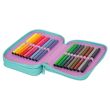 Double decker school pencil case with equipment Coolpack Jumper 2 Happy donuts