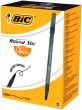 BIC Ballpoint pens ROUND STIC 1.0 mm, black, Box 60 pcs.256385