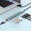 I/O HUB USB-A/USB-C 7PORT/UHB-ACM-U3P1U2P6-01 GEMBIRD