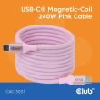 CABLE USB-C TO USB-C 2M/MAGNETIC PINK CAC-3031 CLUB3D