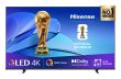 HISENSE 65 " 4K Ultra HD 3840 x 2160 pixels