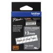 Brother TZe-S131 (TZeS131) Labelling Tape, Strong Adhesive, Black on Clear, 12mm 8m