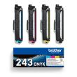 Brother TN-243CMYK (TN243CMYK) Toner Cartridge, Black, Cyan, Magenta, Yellow