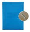 Project File A4 cardboard Smiltainis with metal clip, with print blue