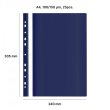 AD Class Perforated A4 Report File 100/150 dark blue 25pcs./pack.