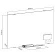 Glass white board Up Up 600x450mm