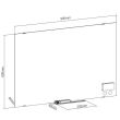 Glass white board Up Up 600x900mm